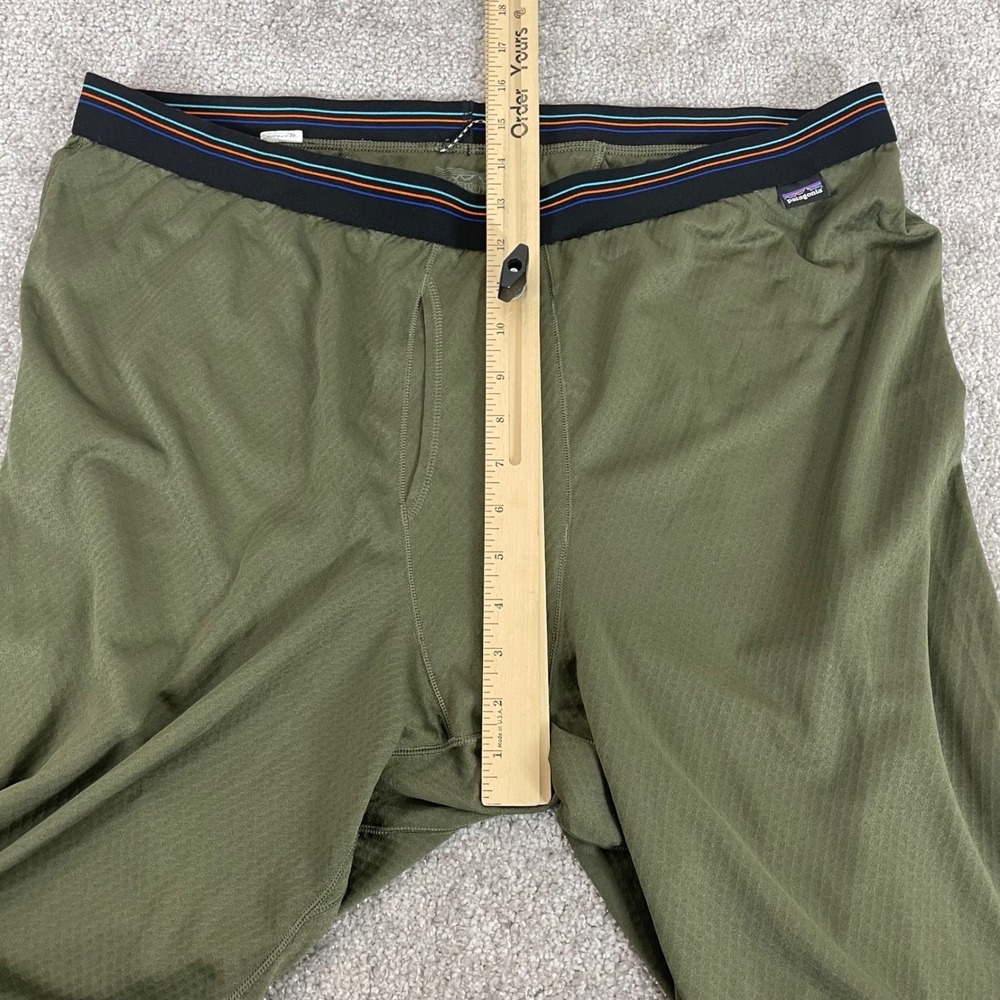Patagonia Capilene Midweight Baselayer Bottoms Mens XXL Hiking Green 2XL - Picture 8 of 13